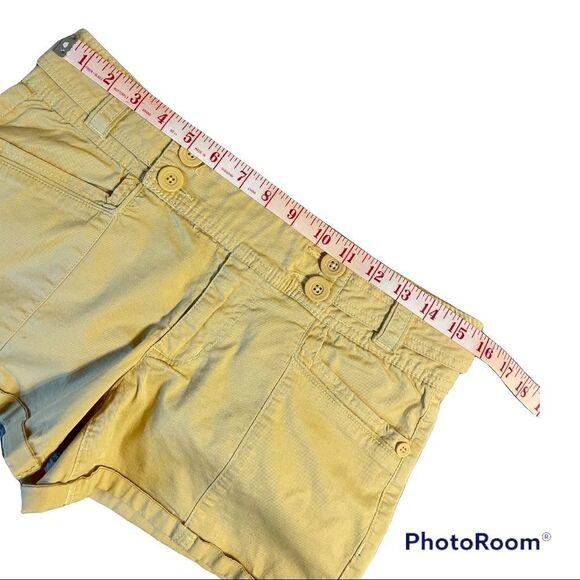 Candies Yellow Shortie Shorts - Picture 6 of 7
